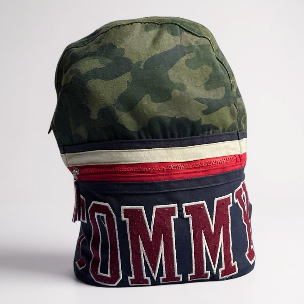 🪖 Tommy Hilfiger Camo Backpack w/ OG TOMMY Spellout 🔥 Y2K Vibes